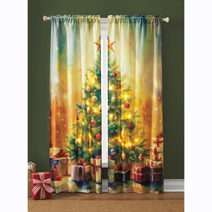 LED Holiday Tree Panel Pair, , large