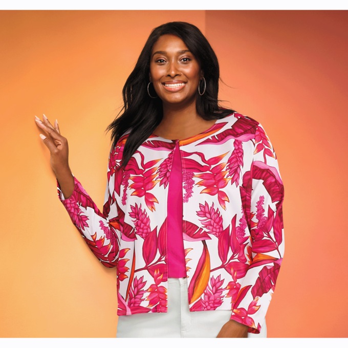 Floral Print Jacket Montgomery Ward