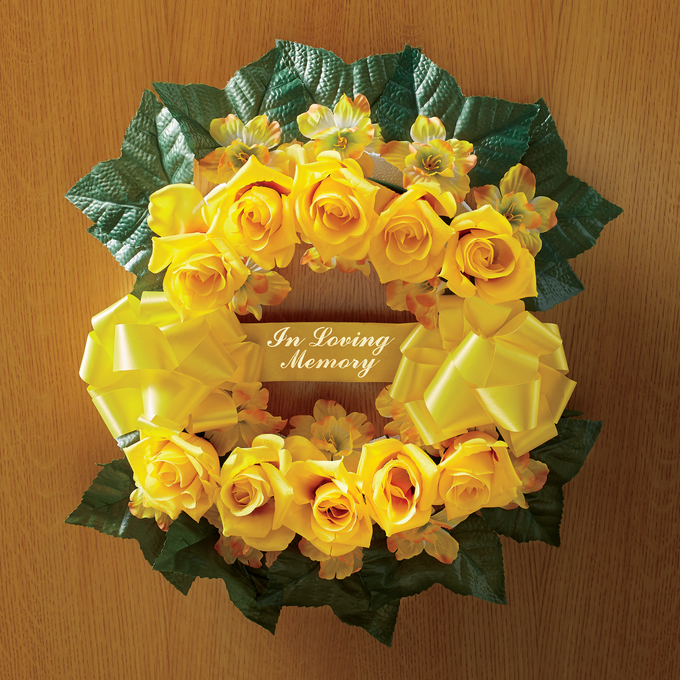 Memorial Rose Wreath, , large