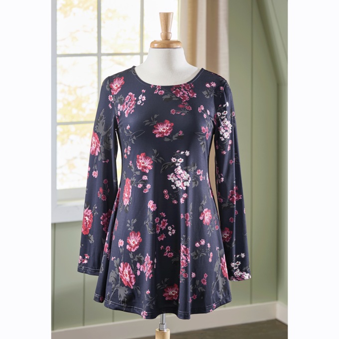 Fiona Floral Knit Tunic, , large