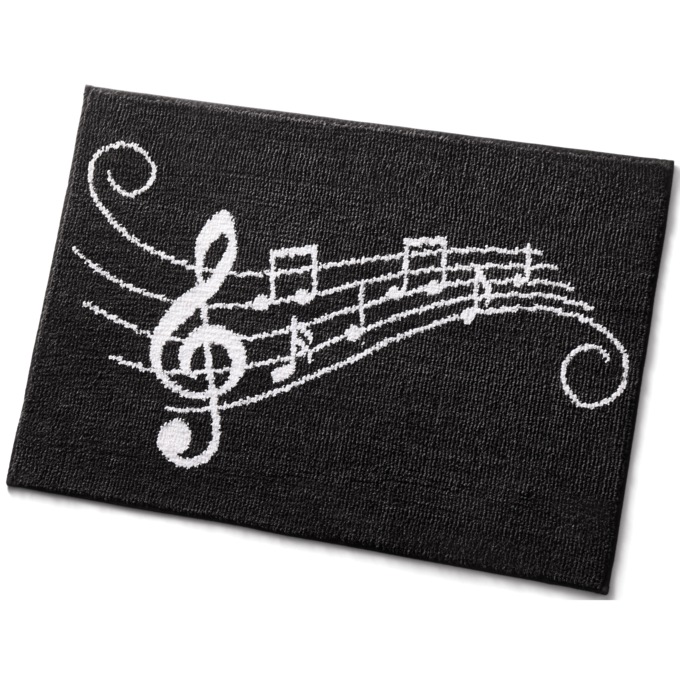 Music Note Bath Mat - 21" x 34", , large