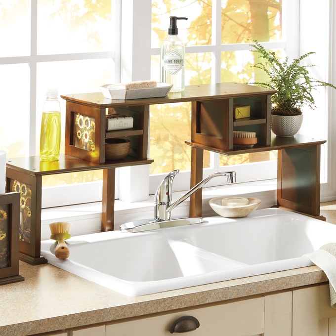 Harvest Grape Over-The-Sink Shelf, , large