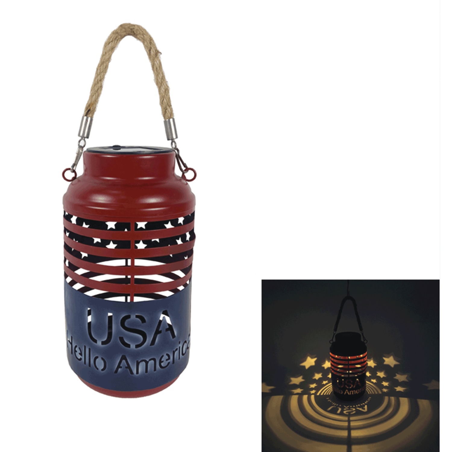Americana LED Solar Lantern | Montgomery Ward