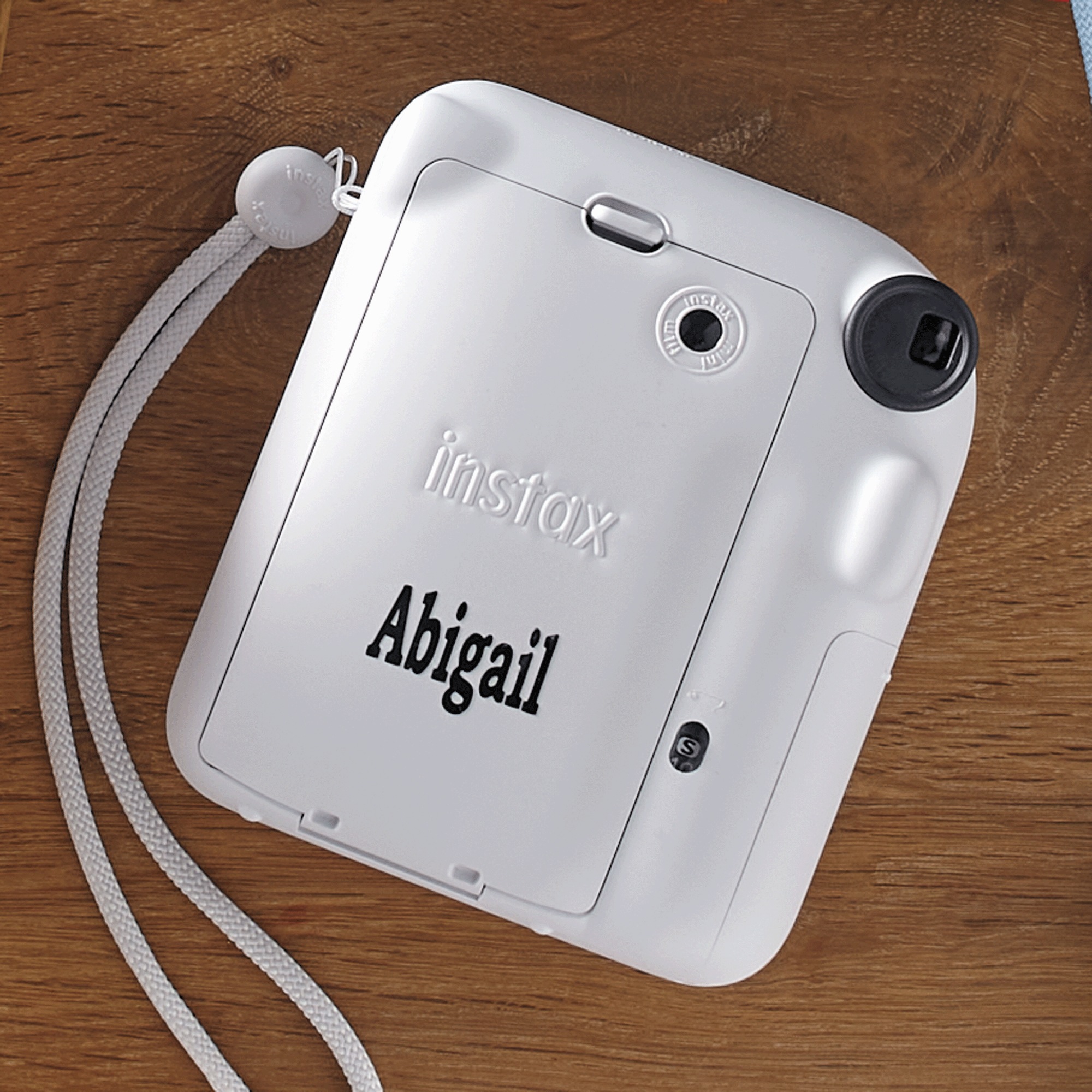 Fujifilm Instax Mini 12 Instant Camera with Built-In Selfie Mirror, Clay White, large