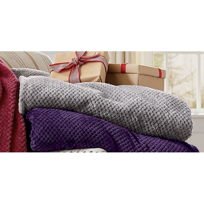 Cozy Textured Blanket, , large