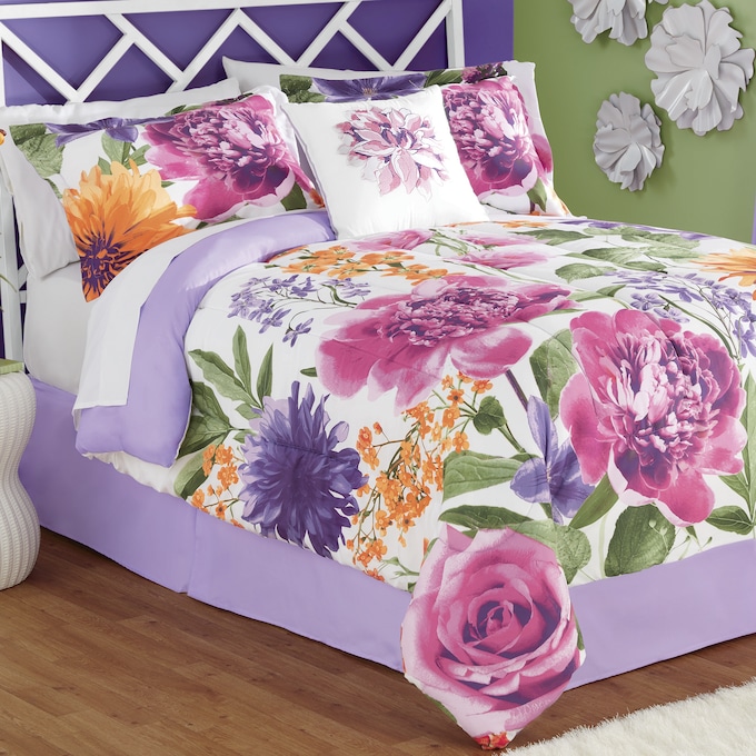 Garden Floral Comforter Set Montgomery Ward