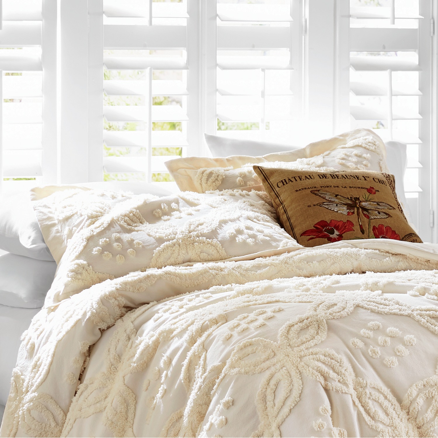 Adelaide Chenille Comforter And Shams Montgomery Ward