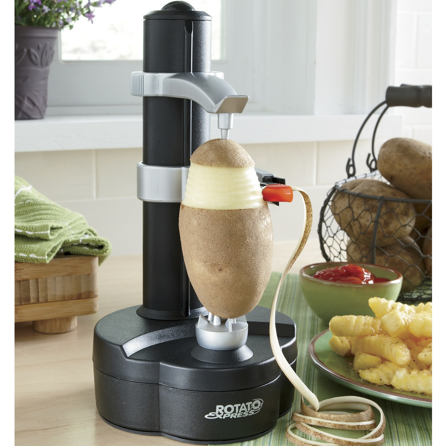 Starfrit Rotato Express Electric Peeler, Black