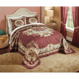 Victoria Bedspread Set and Window Treatments, , large