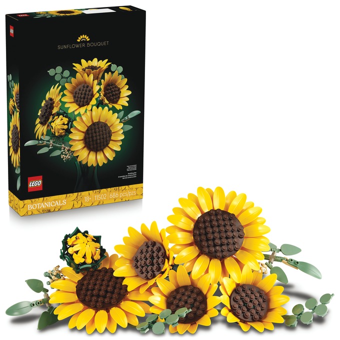 LEGO Botanicals Sunflower Bouquet, Yellow, large