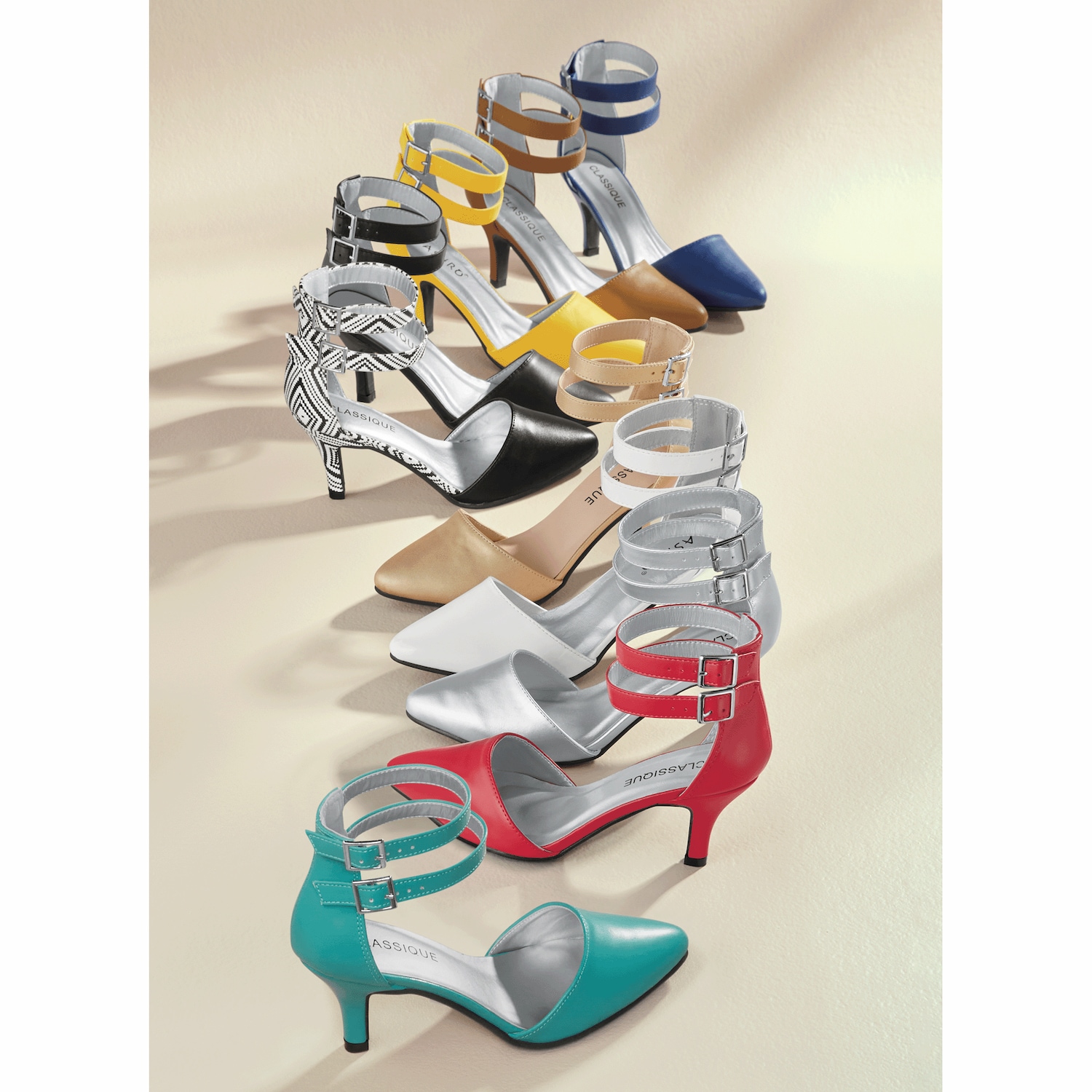 Camlo Women #39 s Pump with Double Ankle Strap in Lots of Colors Camlo Women #39 s Pump with Double Ankle Strap in Lots of Colors