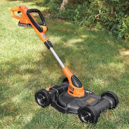 BLACK+DECKER 20V 3-in-1 Cordless Mower/Trimmer, Battery and Battery Charger, , large