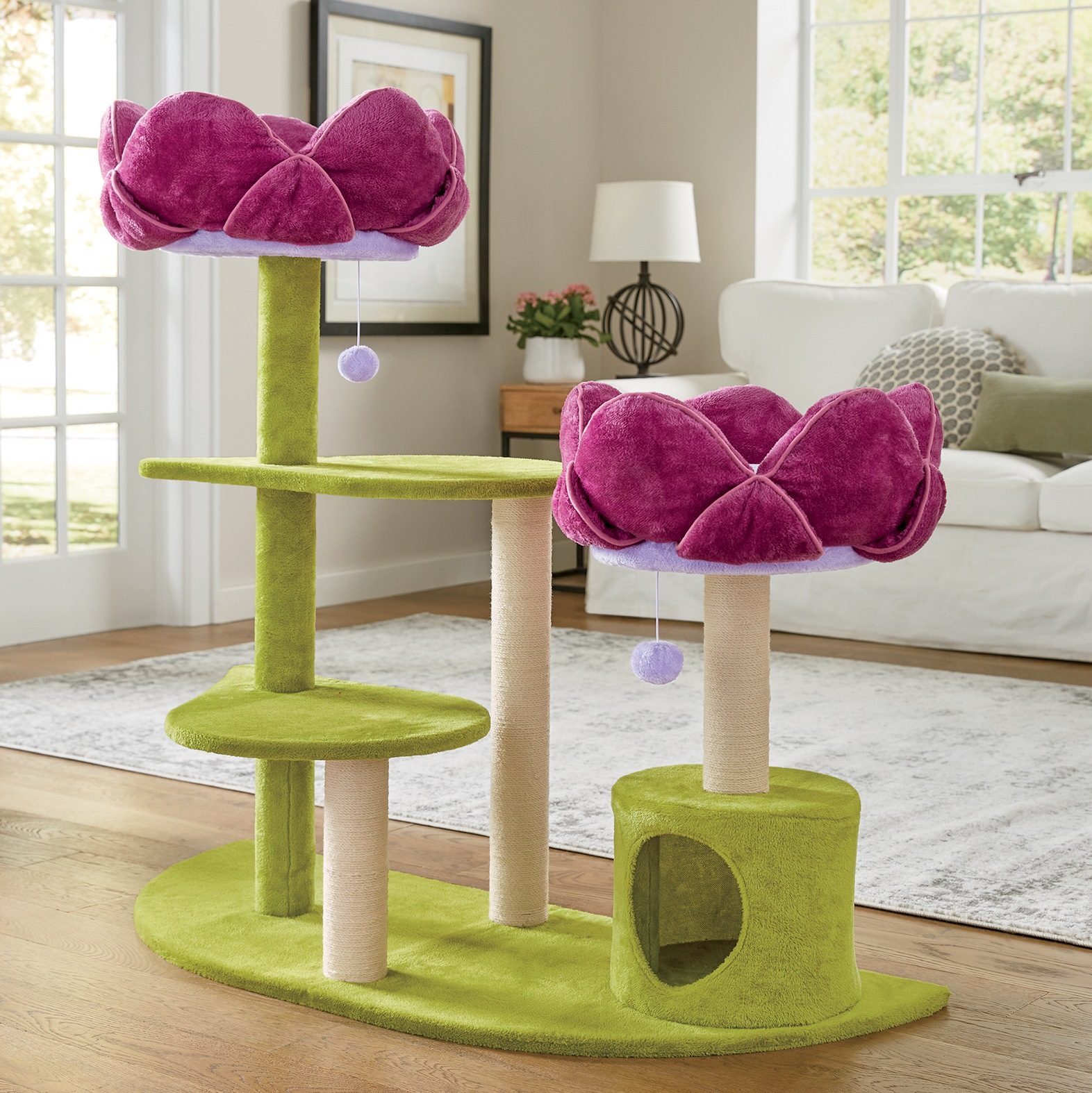 purple cat tree