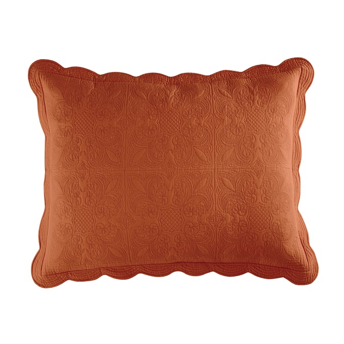 Chateau Cotton Sham with Scalloped Edges, , large