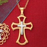 Two-Tone Religious Pendant, , large