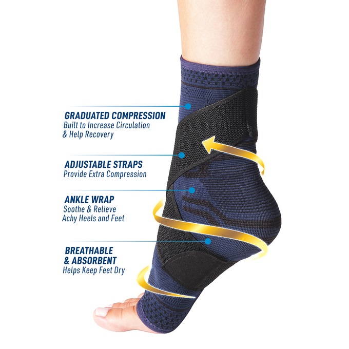 Miracle Foot Relief Compression Sleeve, , large