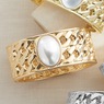 Accent Stone Hinged Bangle, , large