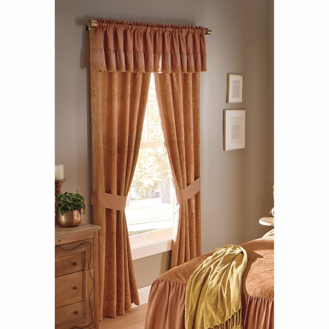 Faux-Suede Panel Pair, Caramel, large