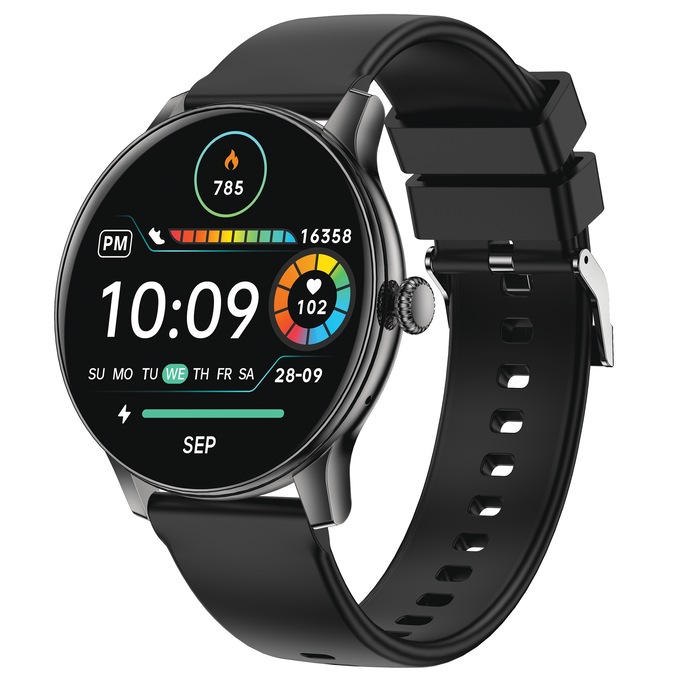 IG Round Smartwatch, Black, large