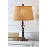 Crystal-Encrusted Table Lamp with Cascading Crystals, , large