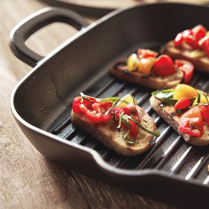 Bobby Flay by GreenPan 11" Cast Iron Square Grill Pan, , large