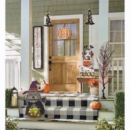 Chunky Wood Cutouts Lit Halloween Dogs - Buy Both and Save, , large