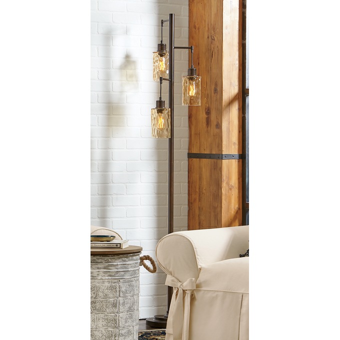 Franklin 3-Shade Floor Lamp, , large