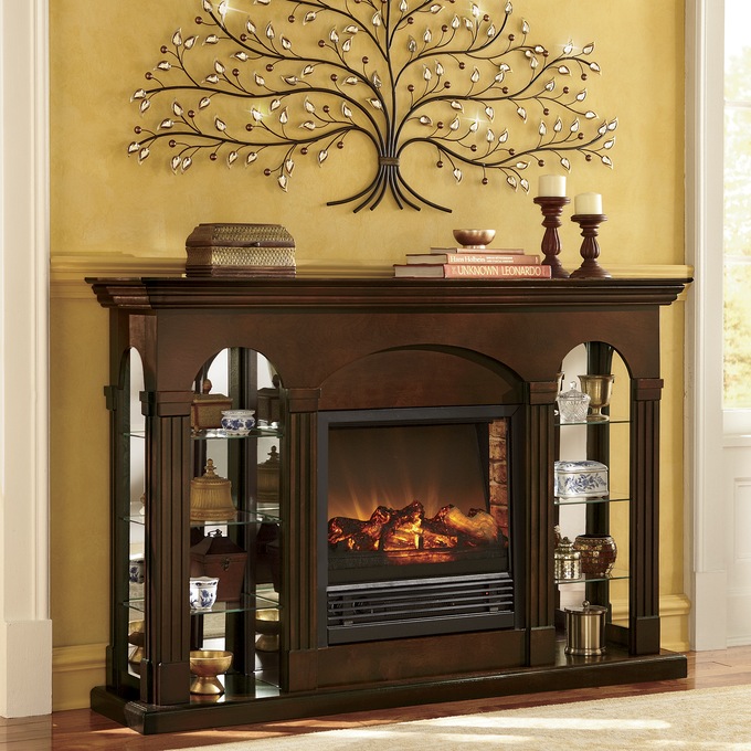 Double Curio Fireplace Montgomery Ward