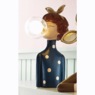 Figural Bubble Gum Lady Lamp, , large