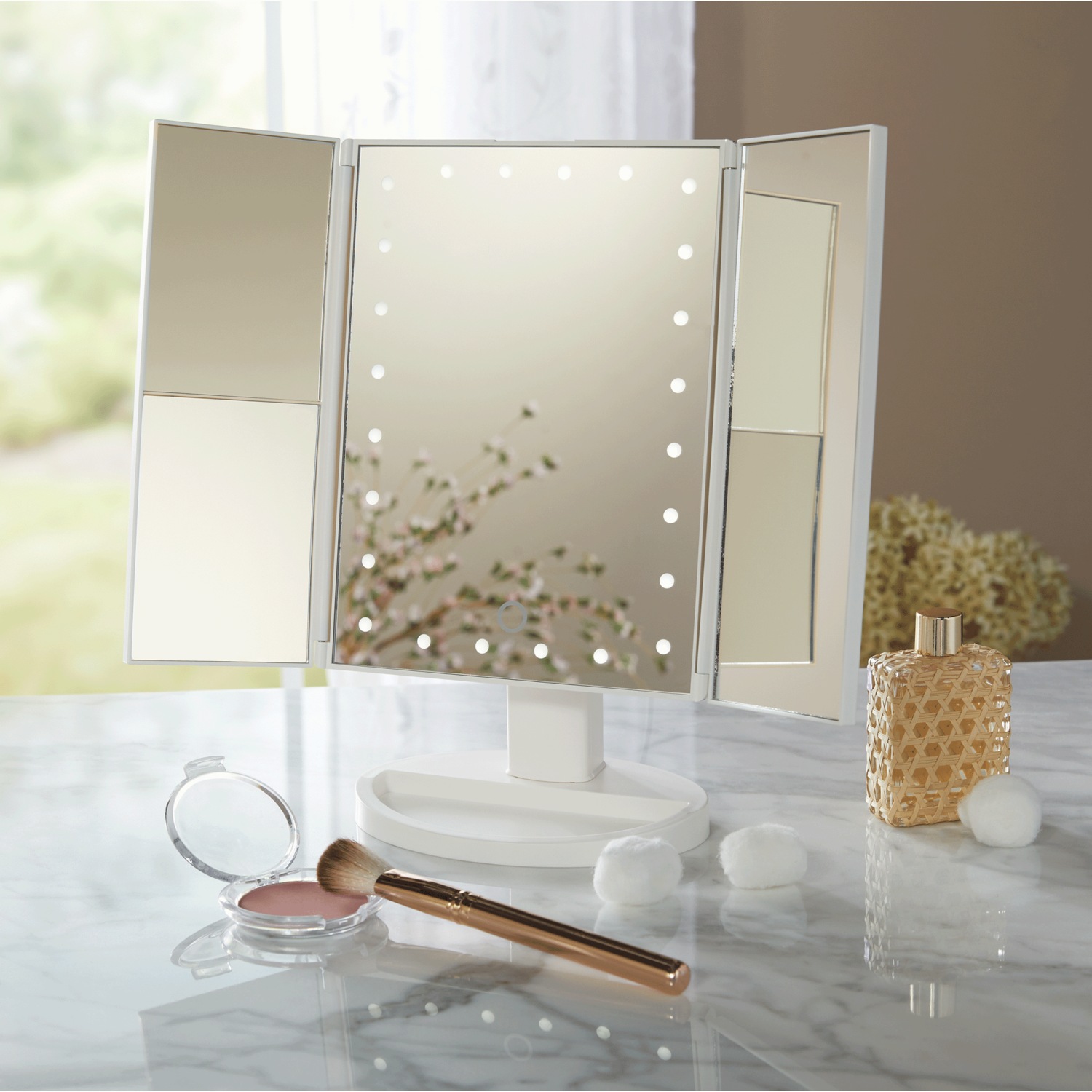 Trifold Lighted Vanity Mirror Montgomery Ward