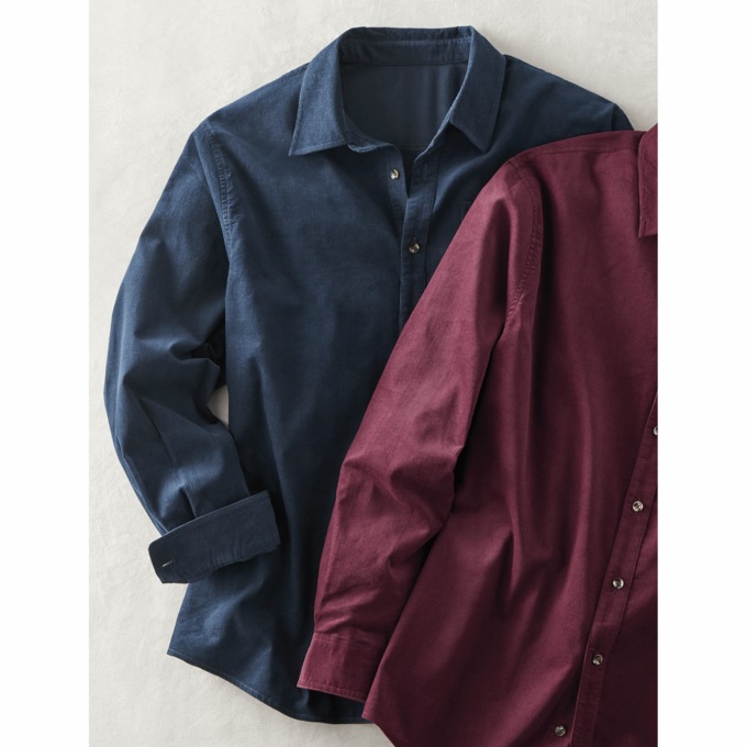 21-Wale Corduroy Shirt, , large