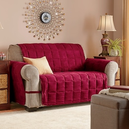 Oversized Faux-Suede Ultimate Furniture Protector, , large
