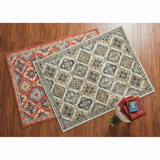 Washable Panels Rug, , large