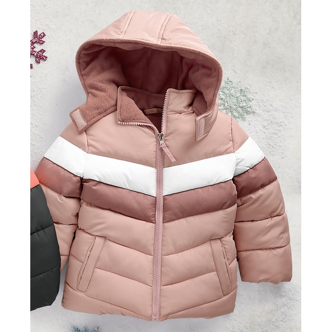 Platinum Girls&#39; Colorblock Puffer Jacket, , large