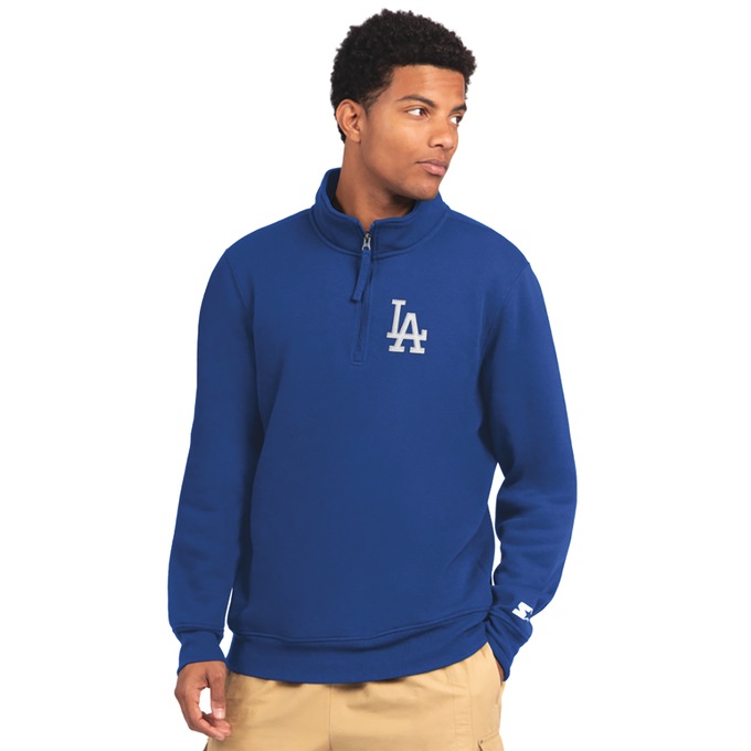 MLB Catcher Men's Quarter-Zip Baseball Fleece Pullover, , large