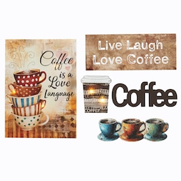 5-Piece Coffee Wall Gallery Set, , large