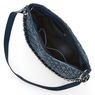 Quilted Denim Hobo Bag – Diamond-Stitch Shoulder Purse with Chain and Crossbody Strap for Women, , large