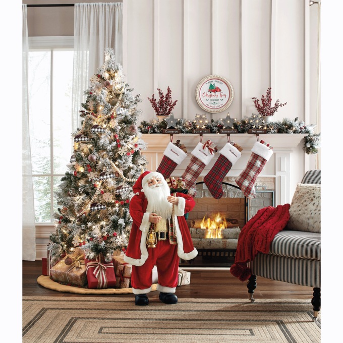 Prelit Frosted Berry Garland, , large