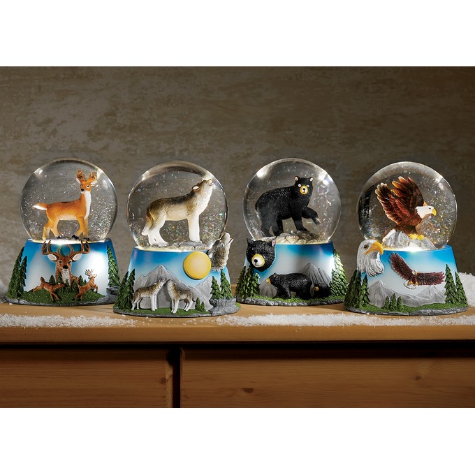 LED Wildlife Waterglobe, , large