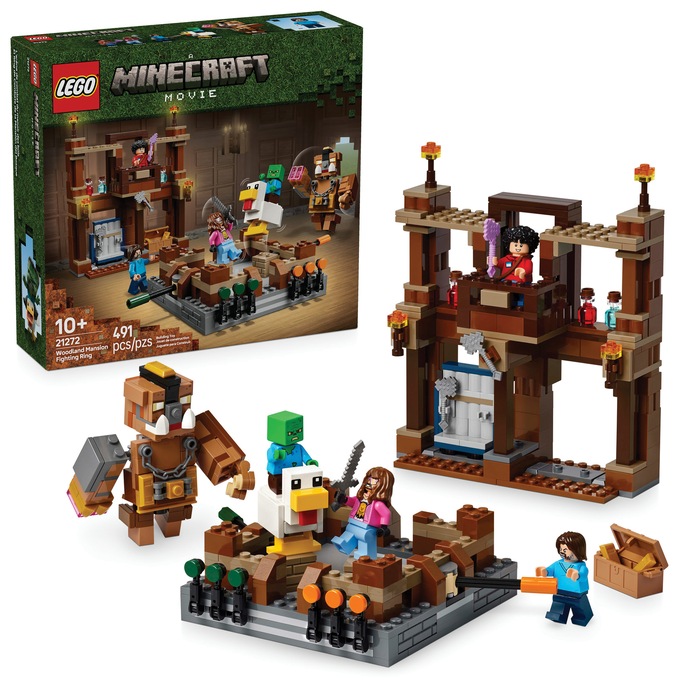 LEGO Minecraft Woodland Mansion Fighting Ring, Brown, large