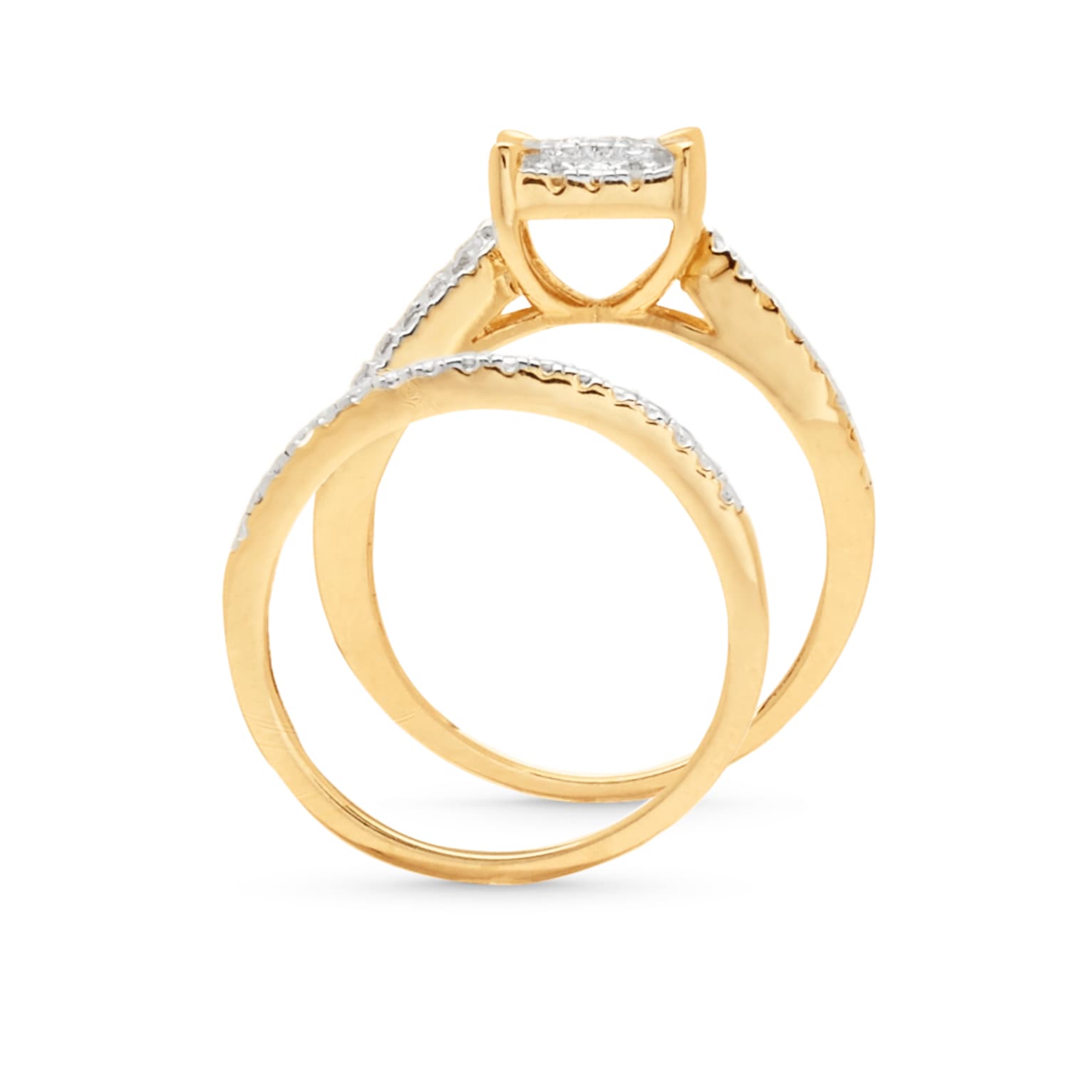 Square Cluster Tri-Bridal Set Montgomery Ward