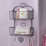 Tiered Wall Basket with Hearts, , large