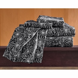 Spiderweb Microfiber Sheet Set, , large