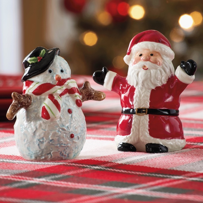 Holiday Figural Salt & Pepper Shakers, , large