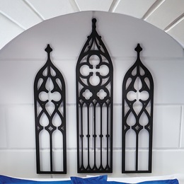 3-Piece Gothic Church Wall Art, , large