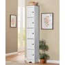 Katie Tall Cabinet with 5 Doors, Oak White, large