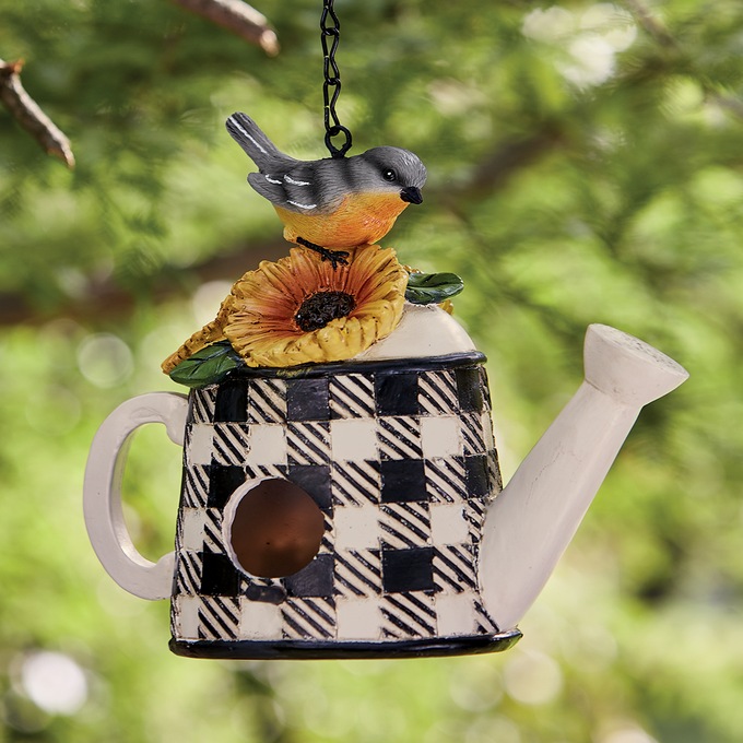 Check Watering Can Birdhouse, , large