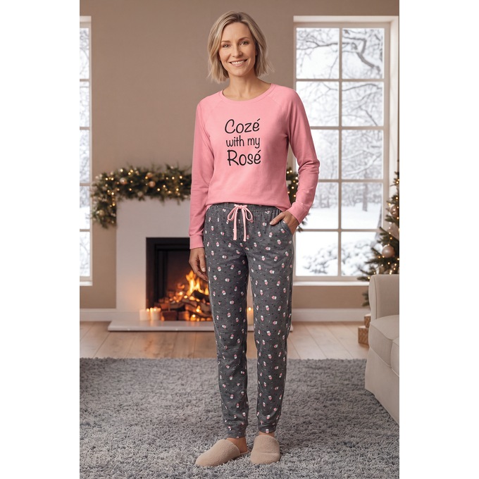 Coz&eacute; with My Ros&eacute; 2-Piece PJ Set, , large