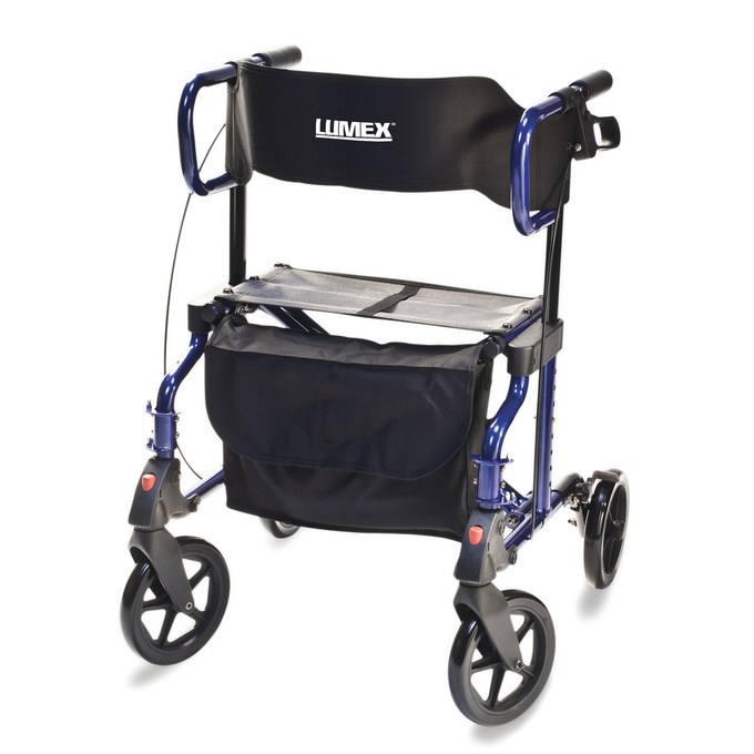 Lumex Hybrid LX Rollator Transport Chair, , large