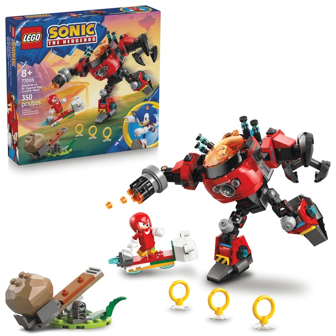 LEGO Sonic Knuckles vs. Dr. Eggman Egg Crusher Mech, Multi, large